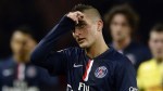 Paris Saint-Germain's Italian midfielder Marco Verratti reacts during the French L1 football match between Paris Saint-Germain (PSG) and Nantes at the Parc des Princes stadium in Paris on December 6, 2014. AFP PHOTO / FRANCK FIFE (Photo credit should read FRANCK FIFE/AFP/Getty Images)