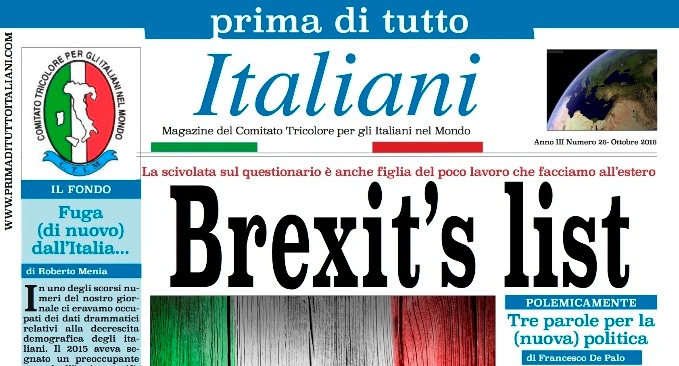 Sul nuovo numero: Brexit’s…list. Gli inglesi ne fanno un’altra