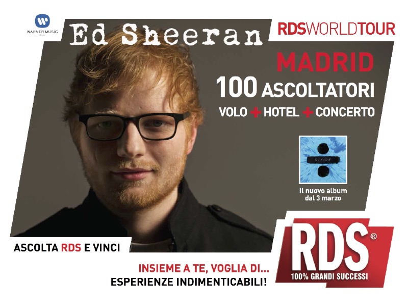 A Madrid per il concerto di ED Sheeran con l’RDS World Tour