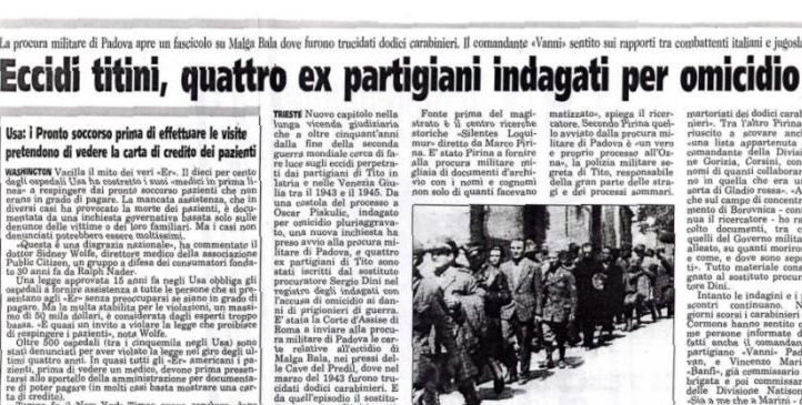 Cimiteri senza croci: i massacri del Nord-Est da&nbsp;ricordare