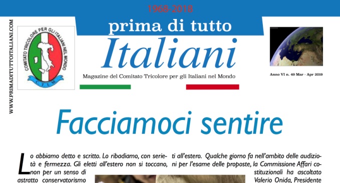 Sul nuovo numero: eletti all’estero, facciamoci sentire