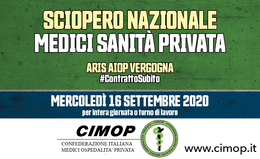 Contratto sanità privata, De Rango (Cimop): “Aris e Aiop ci impongono lo sciopero: 15 anni di&nbsp;promesse”