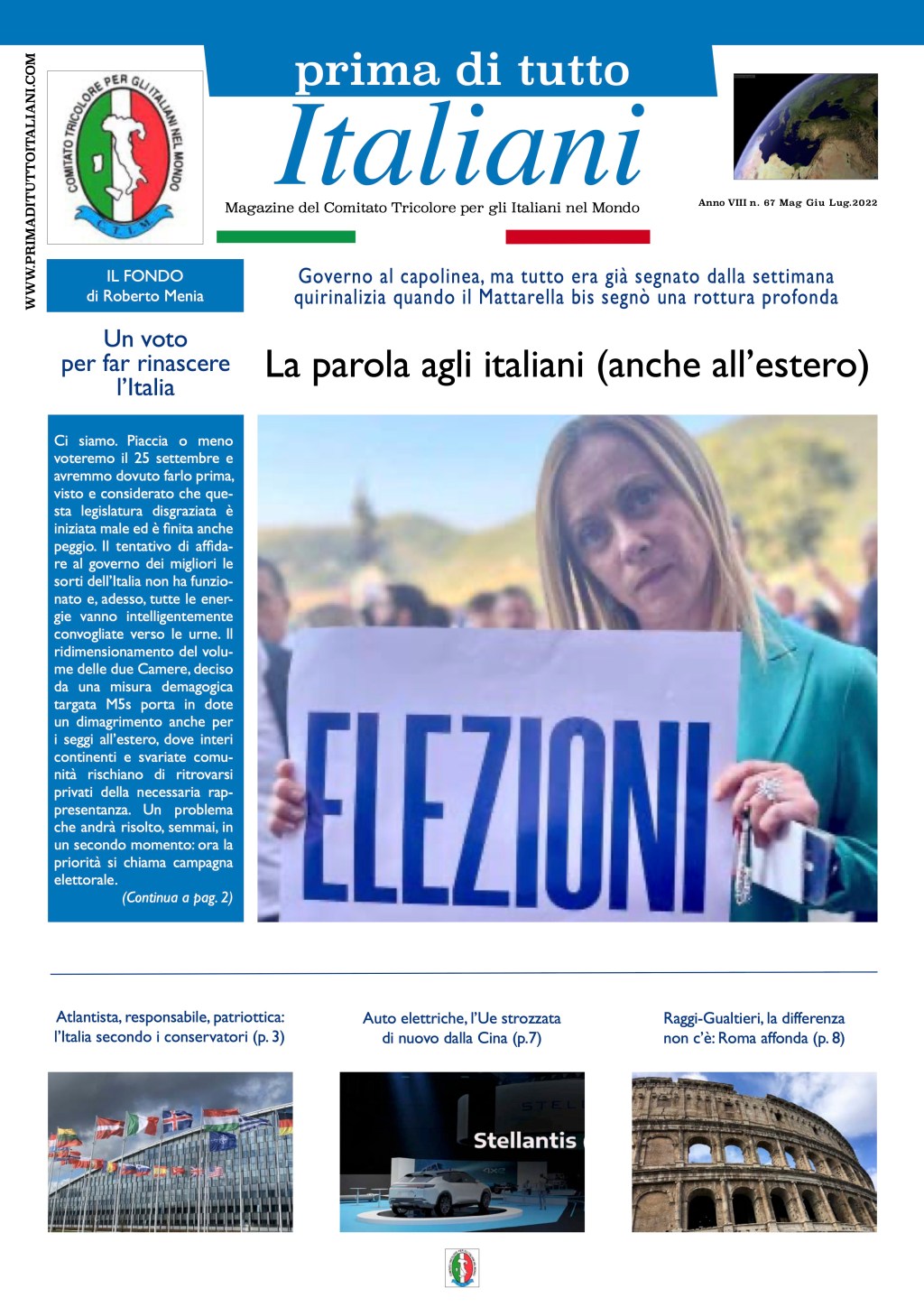 Sul nuovo numero: La parola agli italiani (anche all’estero)