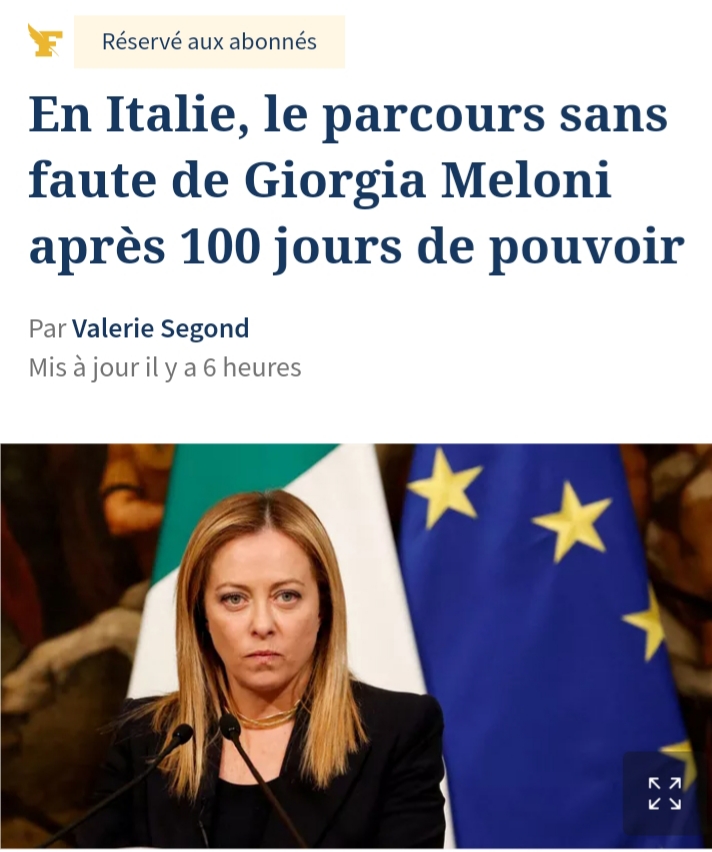 Cento giorni senza errori: anche Le Figaro elogia Giorgia