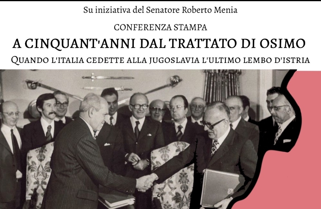 CONVEGNO AL SENATO, A 50 ANNI DAL TRATTATO DI OSIMO