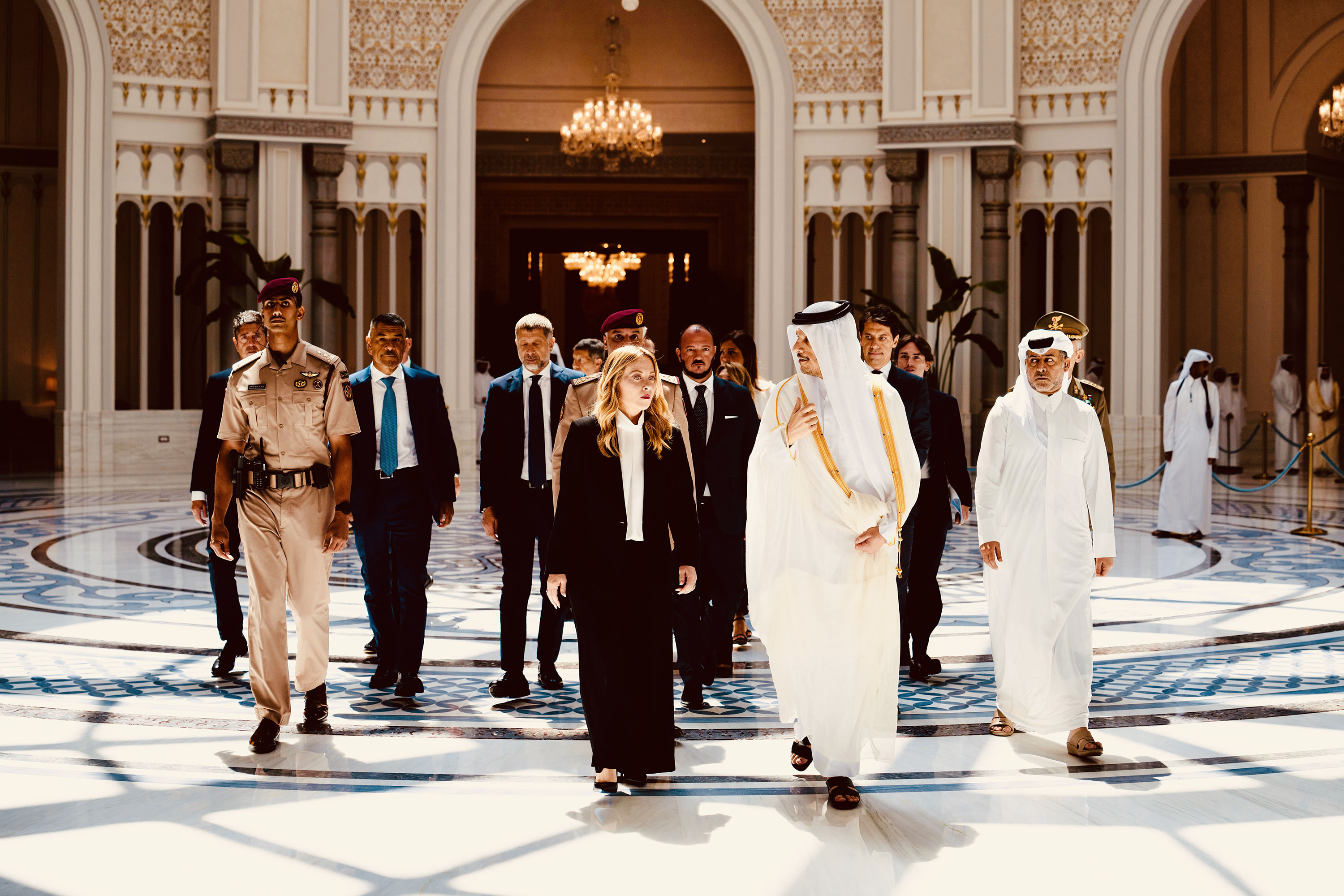 FUNERALI AL THANI, LA GIORNATA DI MELONI A DOHA